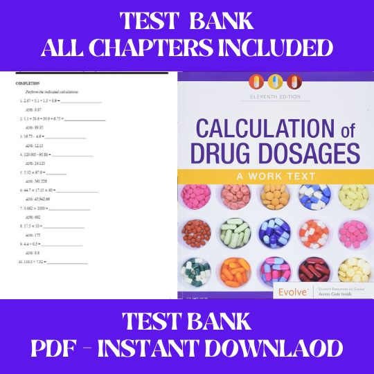 Calculation of Drug Dosages 11th Edition by Sheila J. Ogden Text Bank  All Chapters Included (6).png
