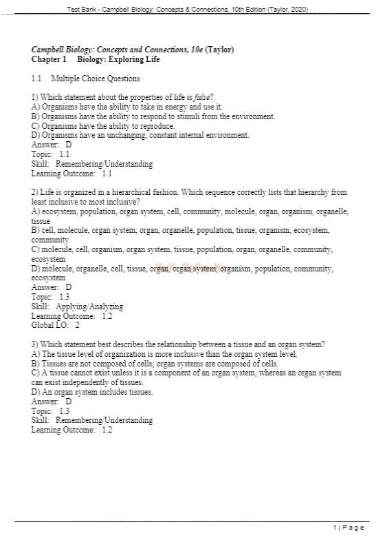 Campbell Biology-Concepts & Connections, 10th Edition by Martha R. Taylor Test Bank  All Chapters Included (5).png