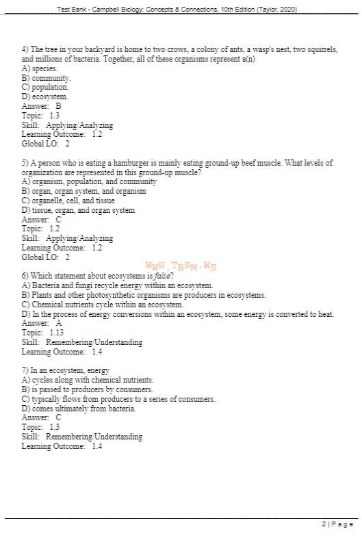 Campbell Biology-Concepts & Connections, 10th Edition by Martha R. Taylor Test Bank  All Chapters Included (6).png