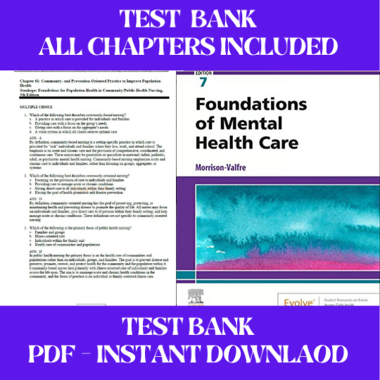 Test Bank For Foundations of Mental Health Care 7th Edition by Michelle Morrison-Valfre All Chapters Included (1).png