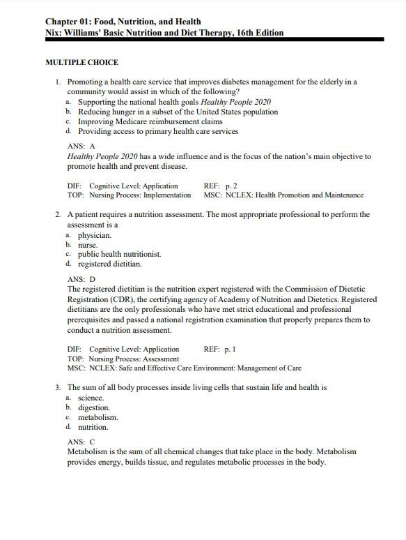 Test Bank Williams Basic Nutrition And Diet Therapy 16th Edition by Nix All Chapters Included (1).png