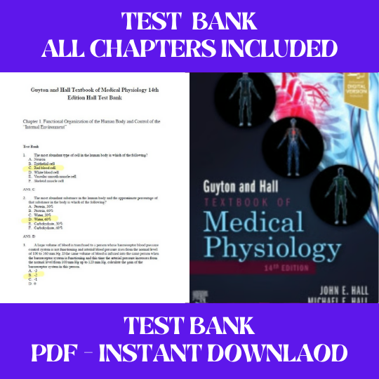 Guyton and Hall Textbook of Medical Physiology 14th Edition by John E. Hall Test Bank  All Chapters Included (1).png