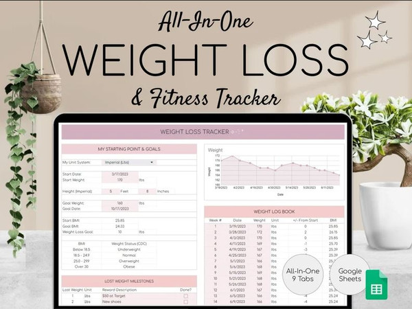 Weight Loss  Fitness Tracker  Google Sheets Calorie Tracker  Meal Planner  Habit Tracker  Digital Workout Planner (2).JPG