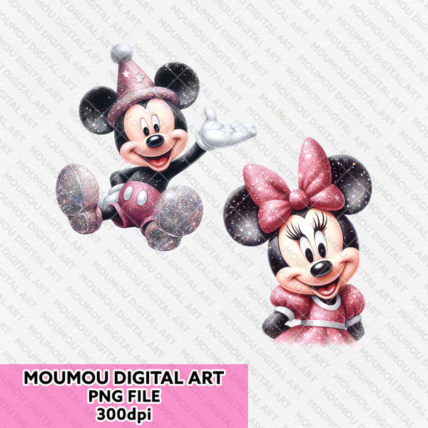 MICKEY MINNIE BLING BLING SAY HI PNG MK1.jpg