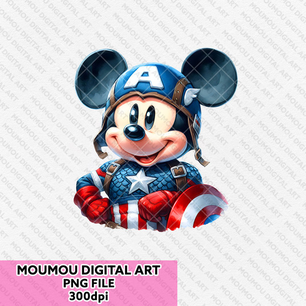 MICKEY COSPLAY CAPTAIN AMERICA ART PNG mk1.jpg