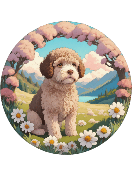 Lagotto Ramagnolo Spring Landscape.png