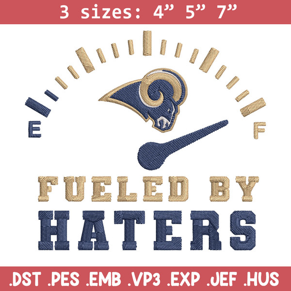 Fueled By Haters Los Angeles Rams embroidery design, Los Angeles Rams embroidery, NFL embroidery, logo sport embroidery..jpg