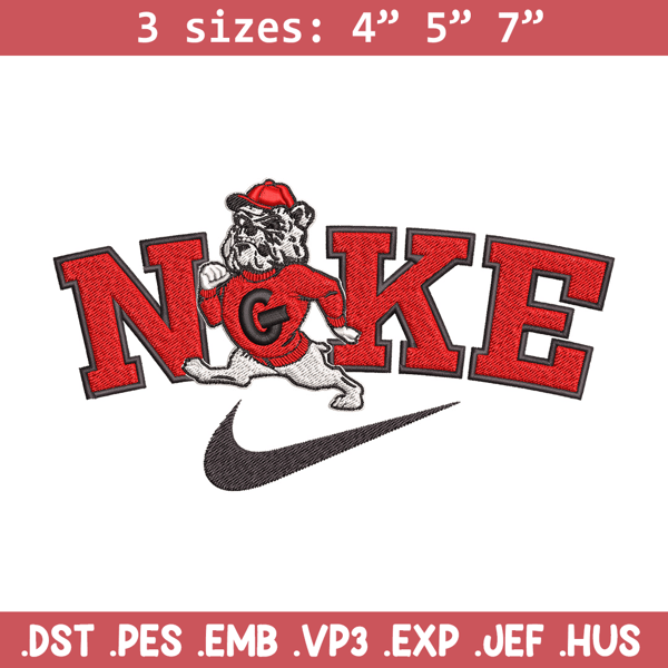 Georgia Bulldogs embroidery design, Sport embroidery, Nike design, Embroidery file, Embroidery shirt, Digital download.jpg