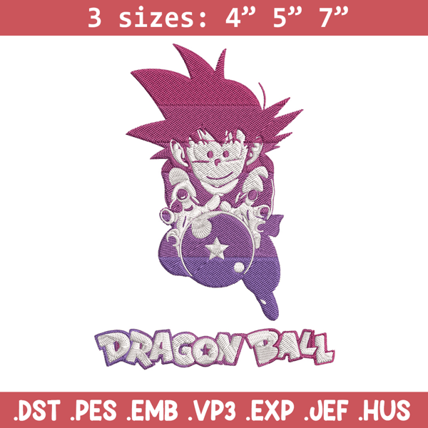 Goku kid Embroidery Design, Dragonball Embroidery, Embroidery File, Anime Embroidery, Anime shirt, Digital download..jpg