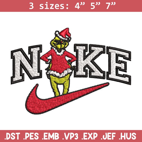 Grinch nike Embroidery Design, Nike Embroidery, Brand Embroidery, Embroidery File, Logo shirt, Digital download.jpg