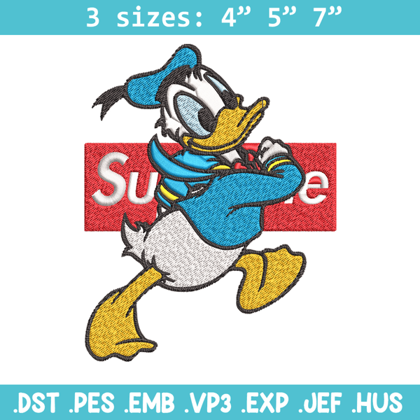 Daisy Duck Supreme Embroidery design, Disney Embroidery, cartoon design, Embroidery File, Disney shirt, Instant download.jpg