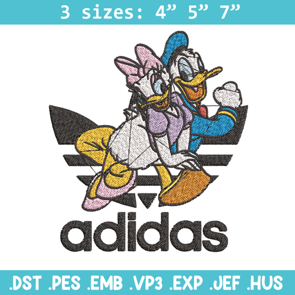 Daisy x duck adidas Embroidery Design, Adidas Embroidery, Brand Embroidery, Embroidery File,Logo shirt,Digital download.jpg