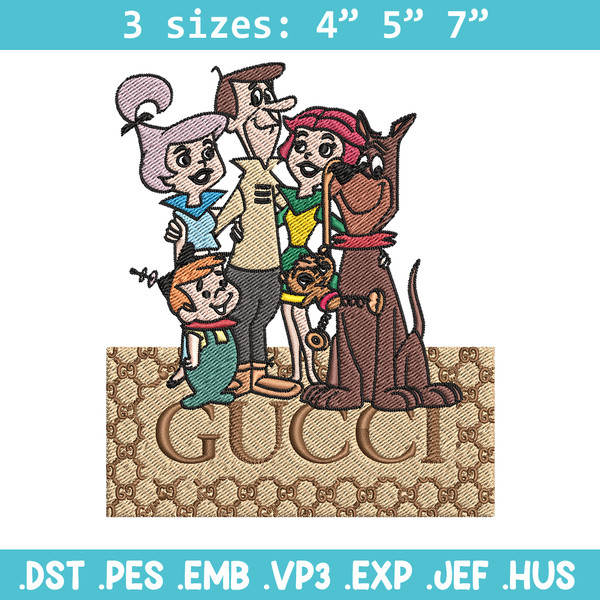 Gucci Jetsons Embroidery design, Gucci Jetsons Embroidery, cartoon design, Embroidery File, Gucci logo, Instant download.jpg