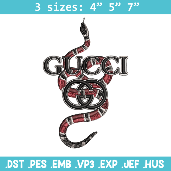 Gucci snake Embroidery Design, Gucci Embroidery, Brand Embroidery, Logo shirt, Embroidery File, Digital download.jpg