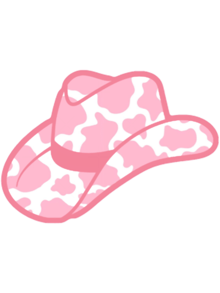 pink cow print cowgirl hat.png