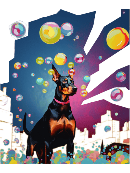 Natural Ear Doberman with Bubbles.png