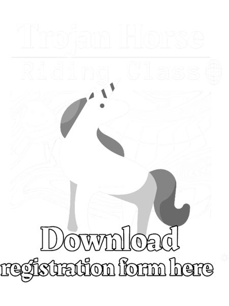 Trojan Horse Riding Class - Download form here - Funny Computer Hacker Design.png