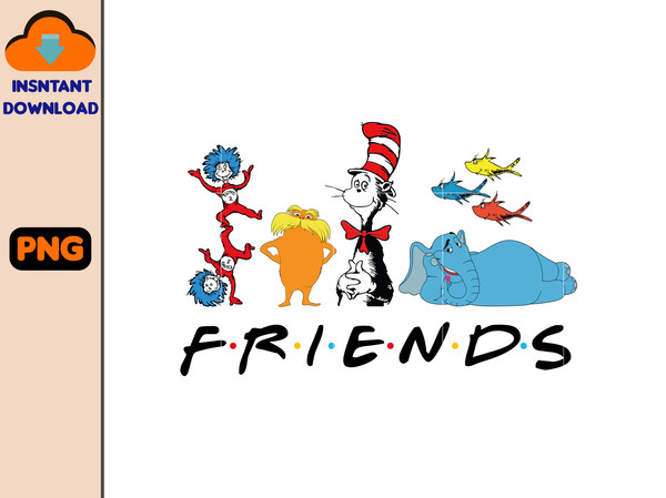 Friends Dr Seuss Png, Dr. Seuss Png, Reading png, Friends Dr Seuss Thing 1 Thing 2 Png, Horton Png, The Lorax Png, Fish Dr.jpg