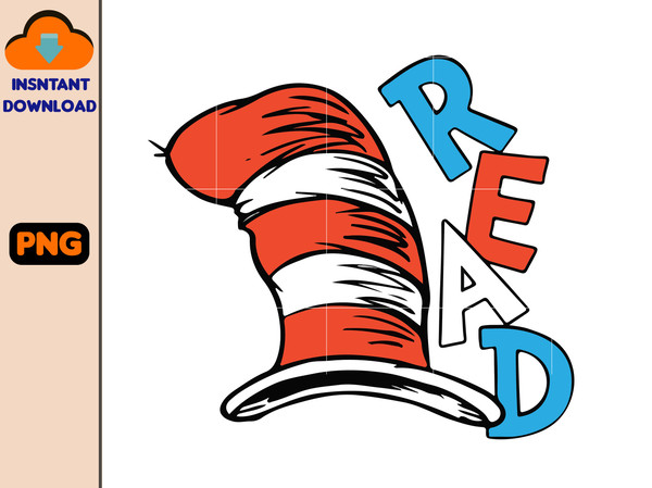 Dr Seuss Read Png, Reading Day Png, Oh The Place You Will Go Png, Read Across America Png, Teaching Is My Thing Design.jpg