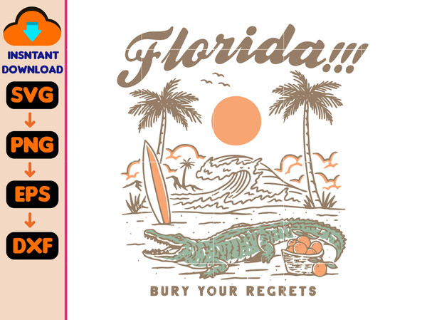 Florida!!! Tortured Poets Svg, Taylor Florence Tropical Bury Regrets Aesthetic Swiftie Svg, Gift Version Tay's TTPD Svg, Vacation Svg.jpg