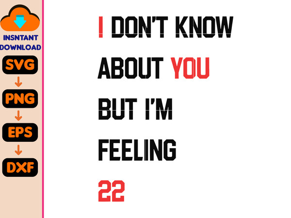 I Don't Know About You But I'm Feeling 22 Svg, Custom Birthday 30 40 50 Svg, New Eras Movie Svg, Eras Tour Svg, Pop Concert Svg.jpg