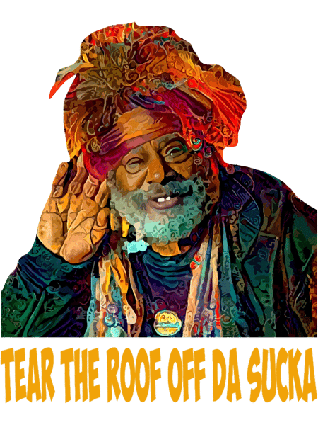 Tear the roof off da sucka george clinton color art gift.png