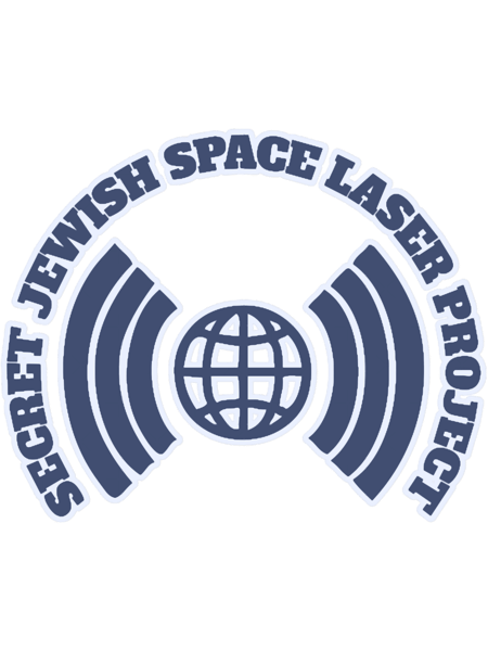 Secret Jewish Space Laser Project Logo Satire - Pristine Blue.png