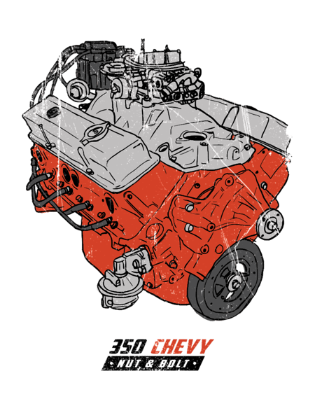 350 V8 GM Muscle Car Engine.png