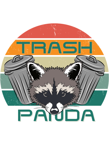 Trash Panda Retro Raccoon.png