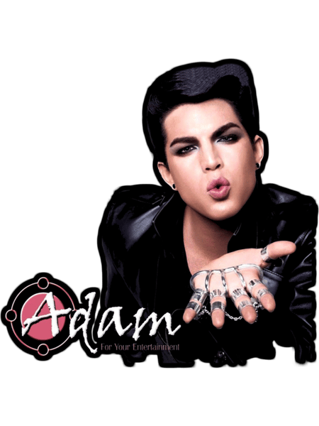 Extra Ordinary art Design of American Legend Rock Music Singer Adam Lambert Freddie Mercury Queen Ba  .png