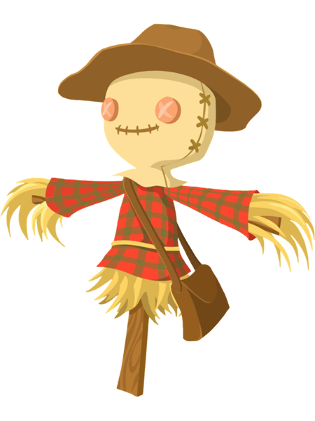 cartoon scarecrow cute   .png