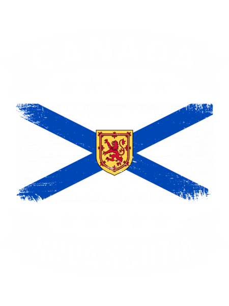 Canada Nova Scotia Flag - Vintage  .png