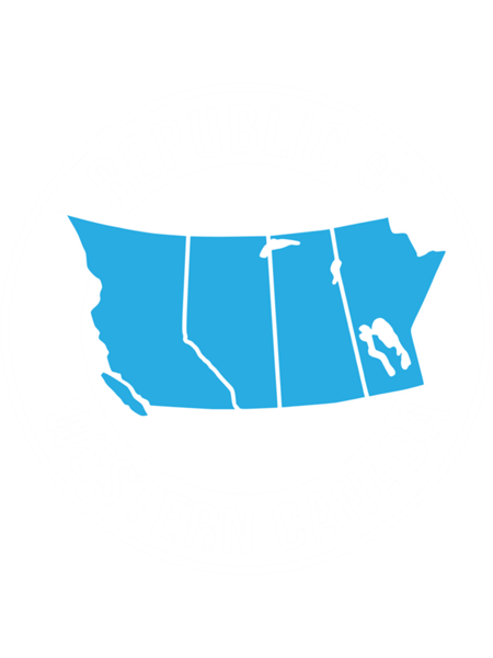 Wexit Republic of Western Canada Separation Alberta Manitoba Saskatchewan British Columbia blue back.png