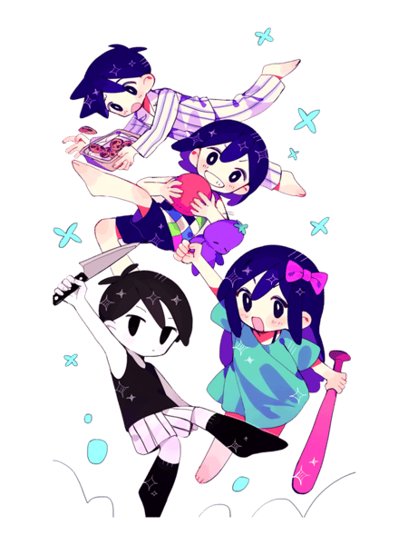 Omori Fan Art Tshirt - Omori Sunny Game   .png