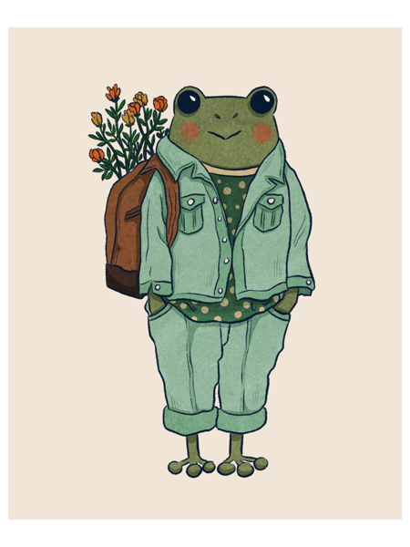 Mr. Frog - Casual  Canvas Print.png