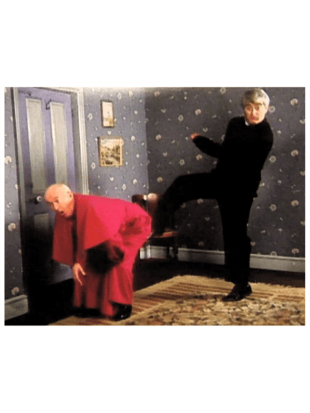 Father Ted - Framed Picture of Bishop Brennan Being Kicked up the Arse  .png