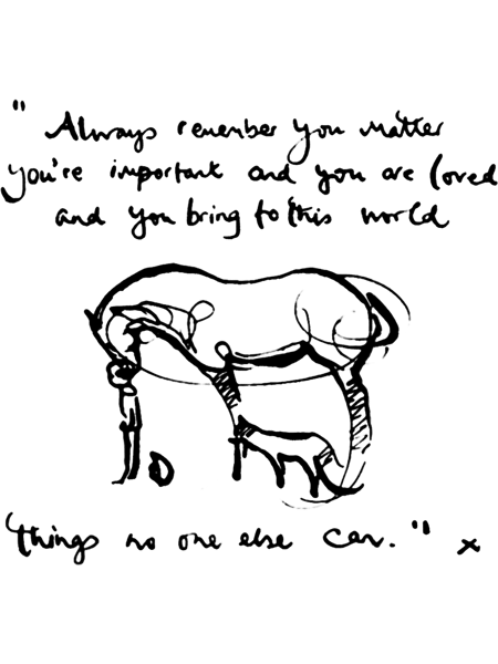 Boy Mole Fox And Horse Quote Always Remember You Matter.png