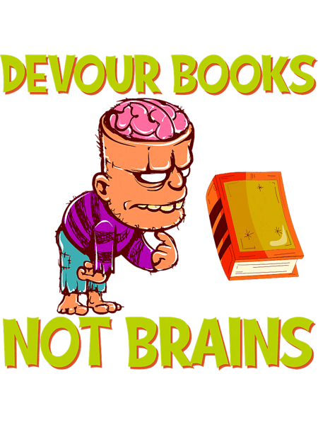 Funny Librarian Teacher Brain Book Halloween Costume Books.png