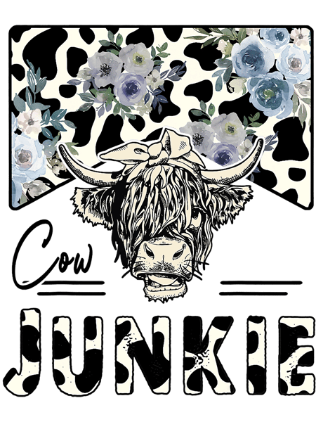 Funny Cowgirl Graphic Shirt Cow Junkie Country Women Girl.png