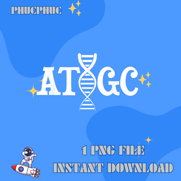 ATGC - Biologist Biology Chemistry Chemist Cell Science DNA T-Shirt.png