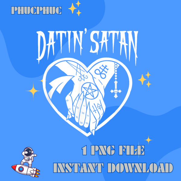Datin39 Satan Heart Shape with Satanic Tattooed Hands Holding T-Shirt.png