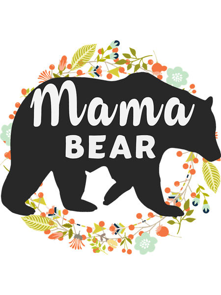 Mama Bear - Gift for Mom - Mothers Day Gift - Gift for Mother Fitted Scoop .png