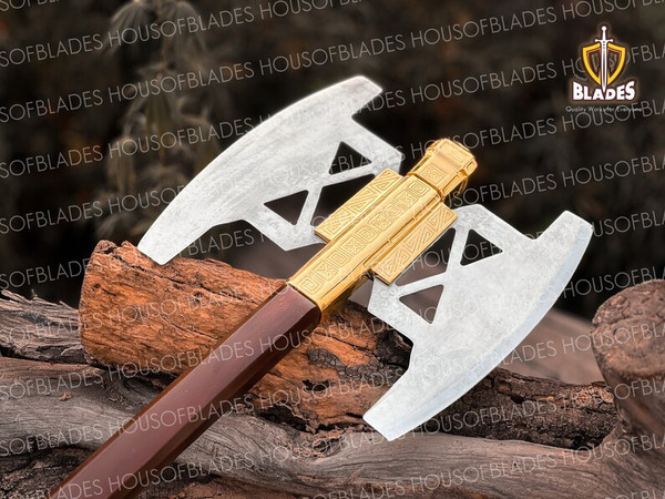 Battle axe of Gimli Golden Edition from Lord of the rings (LOTR) /Christmas Gift/Fathers day Gift/Gift for him Fantasy