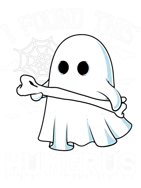 I Found This Humerus Funny Retro Halloween Boo Cute Ghost.png