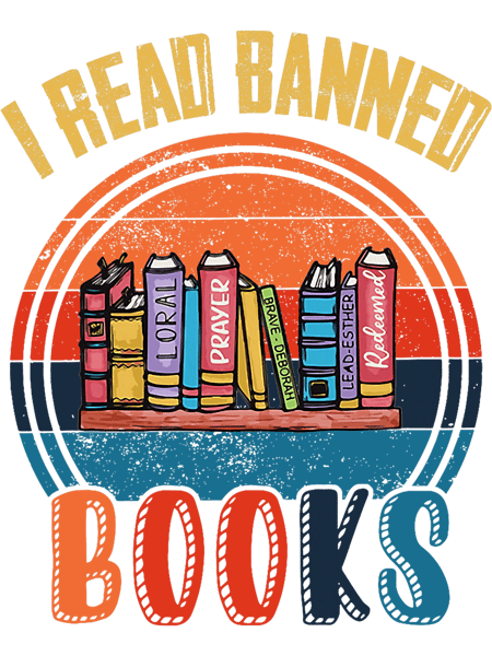 I Read Banned Books Week Librarian Freedom Reader Nerd Men.png