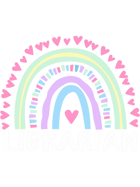 Librarian Women Funny Bibliognost Library Rainbow.png