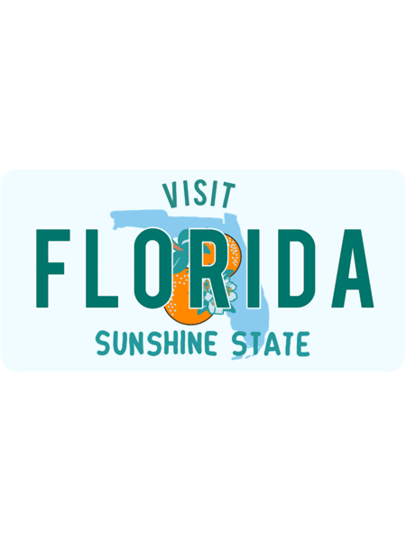 florida vintage license plate .png