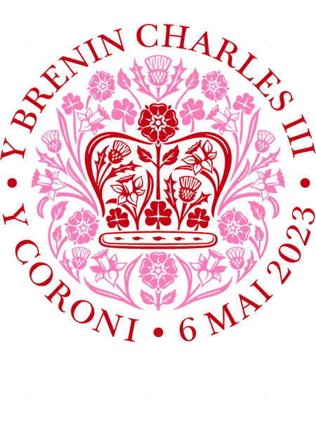 British King III Charles Memorabilia Wales Welsh Emblem Mens Kings Coronation May 2023T-S.png