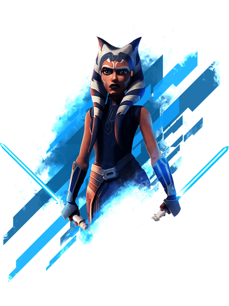 Ahsoka Tano Fitted V-Neck .png