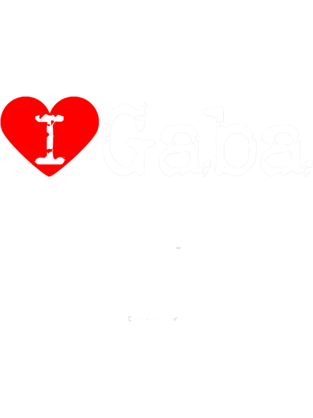 I Heart GabaLove Gaba Fitted V-Neck .png